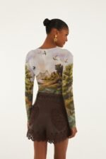Brown Hearts Richelieu Belted Leather Shorts - Image 4