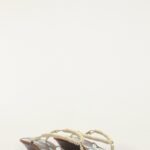 Brown Palm Tree Cutwork Wedge Sandal