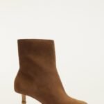 Brown Suede Bamboo Bootie