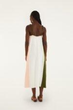 Cross Stich Embroidery Maxi Dress Sleeveless - Image 3