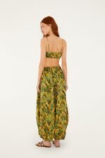Green Forest Parrots Pockets Balloon Pants - Image 3