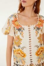Light Pink Ligia Short Sleeve Blouse - Image 6