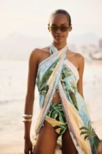 Mosaic Hot Pants Bikini Bottom