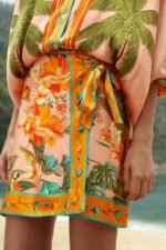 Multicolor Birds Mini Skirt - Image 2