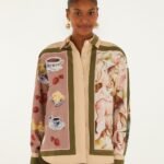 Multicolor Countryside Mixed Scarf Buttoned Shirt