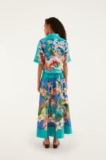 Multicolor Garden Of Life Pockets Midi Skirt - Image 3