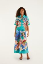 Multicolor Garden Of Life Pockets Midi Skirt - Image 5