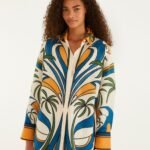 Multicolor Tropical Graphic Collared Buttoned Shirt