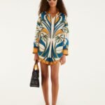 Multicolor Tropical Graphic Drawstring Pockets Shorts