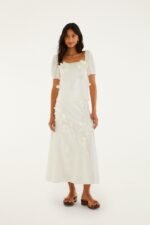 Off-White 3d Flowers Midi Skirt