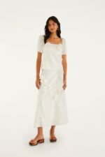 Off-White 3d Flowers Puff Sleeve Blouse - Image 4