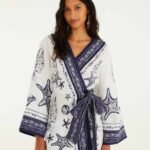 Off-White Coast Scarf  Mini Dress
