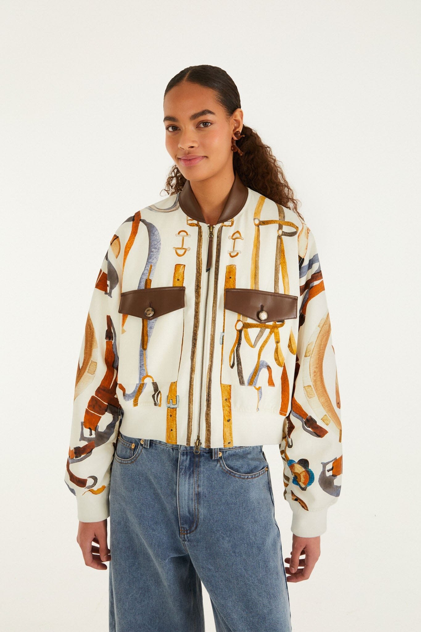 nonelie-off-white-equestrian-scarf-pockets-bomber-jacket_355513.jpg Off-White Equestrian Scarf Pockets Bomber Jacket - Image 1