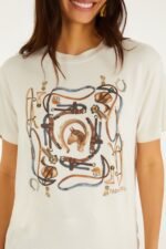 Off-White Equestrian Short Sleeve T-Shirt - Image 2