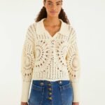 Off-White Polo Crochet Sweater