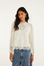 Off-White Richelieu Long Sleeve Blouse