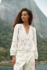 Off-White Richelieu Long Sleeve Blouse