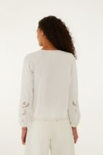 Off-White Richelieu Long Sleeve Blouse - Image 3