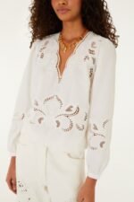 Off-White Richelieu Long Sleeve Blouse - Image 5