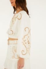 Off-White Richelieu Long Sleeve Blouse - Image 4