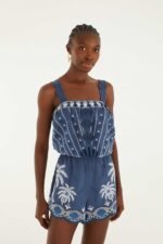 Romper With Embroidery