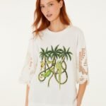 Off-White Ropes and Birds Richelieu T-Shirt