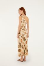 Sand Marine Shells Tassel One-Shoulder Maxi Dress - Image 3