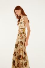 Sand Marine Shells Tassel One-Shoulder Maxi Dress - Image 4