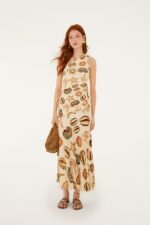 Sand Marine Shells Tassel One-Shoulder Maxi Dress - Image 5