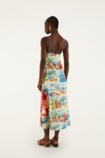 Multicolor Summer Diary Paper Boat Maxi Dress - Image 3