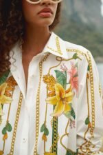 Tropical Royalty Off-White Shirt Long Sleeve - Image 2