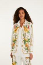 Tropical Royalty Off-White Shirt Long Sleeve - Image 5